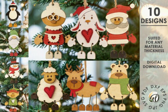 Download Christmas Characters Ornaments Bundle - Character Collection