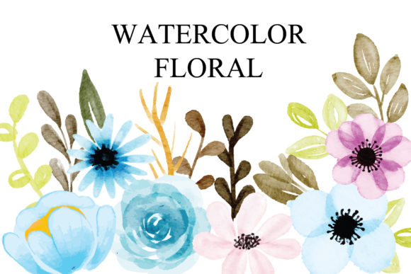 Download Watercolor Set Floral EPS - Floral eps Collection