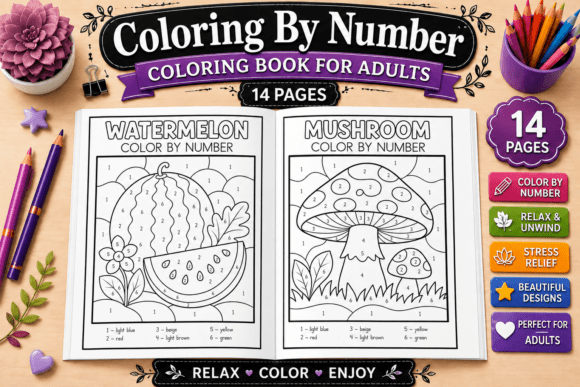 Download Color by Number Coloring Book for Adults - Number Collection