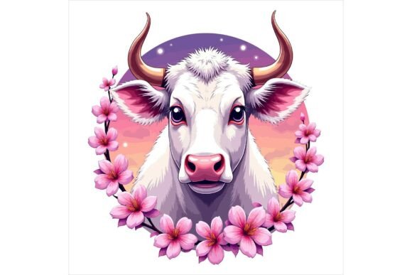 Download Baby Calf Clipart Floral EPS - Floral eps Collection