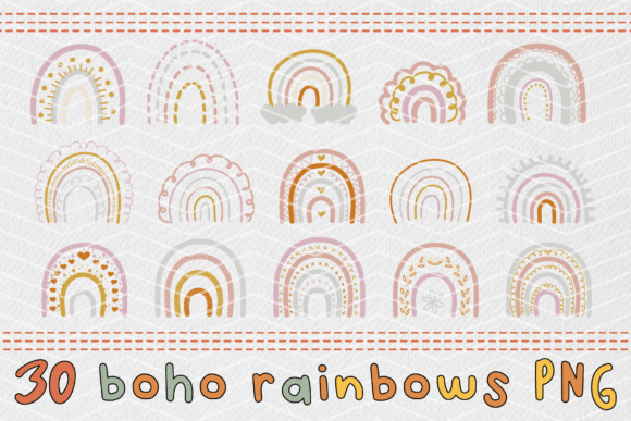 Download Doodle Boho Rainbow - Boho Collection