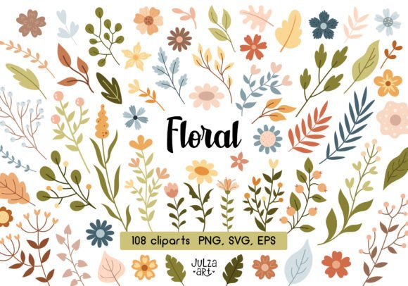 Download Boho Floral Clipart, Flower Svg Png - Boho Collection
