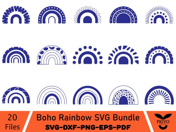 Download Boho Rainbow SVG Bundle - Boho Collection
