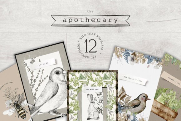 Download Apothecary Pre-made Cards High Res Jpeg - Cards Collection