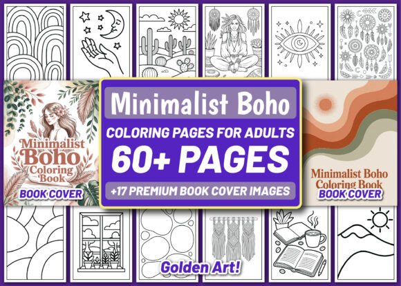 Download 60 Minimalist Boho Adults Coloring Pages - Boho Collection