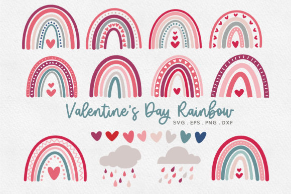Download Valentine's Day Boho Rainbow&nbsp; - Boho Collection