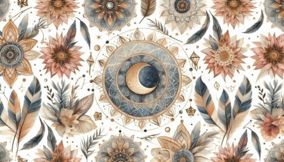 Download Moon Phase Boho Print - Boho Collection