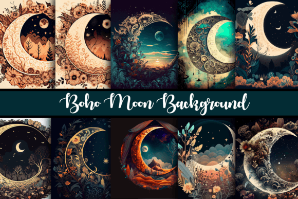 Download Boho Moon Background - Boho Collection