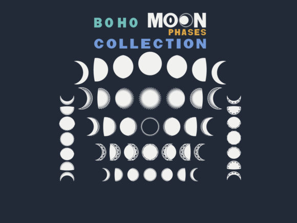 Download Boho Moon Bundle SVG - Boho Collection