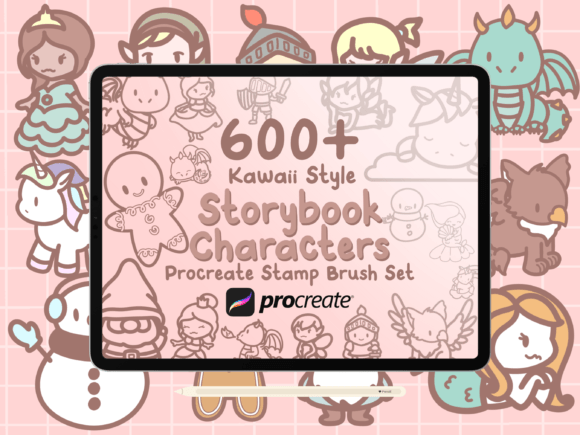 Download 600+ Storybook Character Stamp Brushes - Character Collection