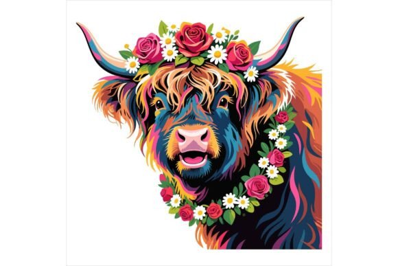 Download Baby Calf Clipart Floral EPS - Floral eps Collection