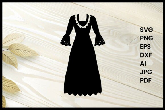 Download Boho Dress Silhouette Illustration - Boho Collection