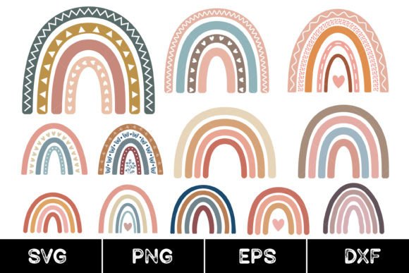 Download Boho Rainbow, Layered Bohemian Rainbow - Boho Collection