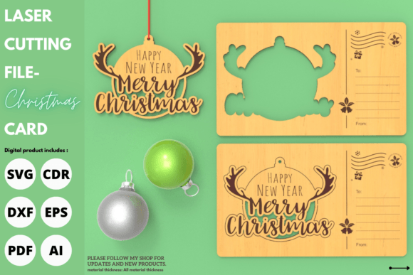 Download Christmas Greeting Cards Ornament, Laser - Cards Collection