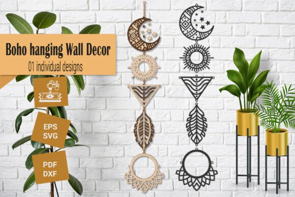 Download Celestial Boho Wall Hanging SVG - Boho Collection